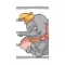 Disney Dumbo Stripe fürdőlepedő, strand törölköző 70x140cm