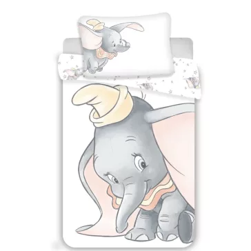   Disney Dumbo Grey gyerek, ovis ágyneműhuzat 100×135cm, 40×60 cm