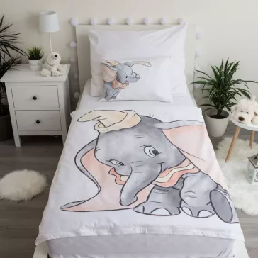   Disney Dumbo Grey gyerek, ovis ágyneműhuzat 100×135cm, 40×60 cm