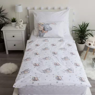   Disney Dumbo Grey gyerek, ovis ágyneműhuzat 100×135cm, 40×60 cm