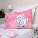 Disney Marie Pink Flower gyerek, ovis ágyneműhuzat 100×135cm, 40×60 cm
