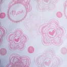 Disney Marie Pink Flower gyerek, ovis ágyneműhuzat 100×135cm, 40×60 cm