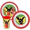 Bing Happy Bunny étkészlet, micro műanyag szett, pohárral 260 ml 