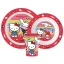 Hello Kitty And Friends étkészlet, micro műanyag szett, pohárral 260 ml 
