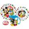 Disney Mickey Cool Summer étkészlet, micro műanyag szett bögrével 350 ml