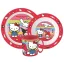 Hello Kitty And Friends étkészlet, micro műanyag szett bögrével 390 ml 