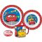 Disney Verdák Lets Race étkészlet, micro műanyag szett bögrével 265 ml