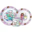 Gabi babaháza Kitty Magic étkészlet, micro műanyag szett bögrével 265 ml 
