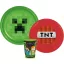 Minecraft TNT étkészlet, műanyag szett