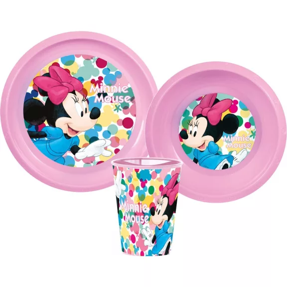 Disney Minnie Feel Good étkészlet, műanyag szett Disney Minnie Feel Good étkészlet, műanyag szett