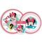 Disney Minnie Being More csúszásmentes étkészlet, micro műanyag szett