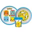Pokémon Original Team csúszásmentes étkészlet, micro műanyag szett