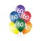Happy Birthday 60 Colorful léggömb, lufi 6 db-os 12 inch (30cm)