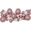 Színes Rose Gold léggömb, lufi girland szett 65 db-os