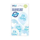 Oh Baby Boy léggömb, lufi 6 db-os 12 inch (30cm) Oh Baby Boy léggömb, lufi 6 db-os 12 inch (30cm)