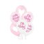 Oh Baby Girl Pastel léggömb, lufi 6 db-os 12 inch (30cm)