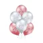 Baby Girl Glossy léggömb, lufi 6 db-os 12 inch (30cm)