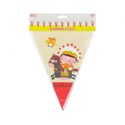 Indian Party, Indián zászlófüzér 360 cm