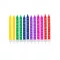 Színes Crayons tortagyertya, gyertya szett 12 db-os