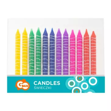 Színes Crayons tortagyertya, gyertya szett 12 db-os
