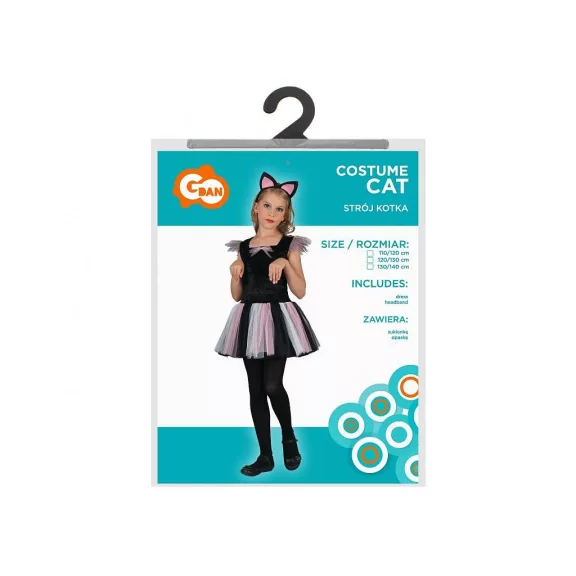 Macska Cute jelmez 110/120 cm