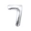 Ezüst Silver 7-es szám fólia lufi 85 cm