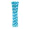 Kék Blue Polka Dots papír szívószál 24 db-os