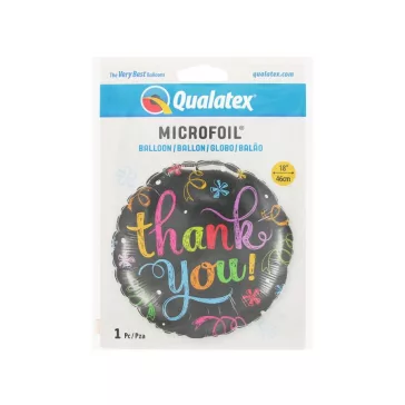 Thank You Chalkboard fólia lufi 46 cm