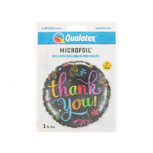 Thank You Chalkboard fólia lufi 46 cm