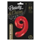 Piros 9-es Red szám fólia lufi 85 cm Piros 9-es Red szám fólia lufi 85 cm