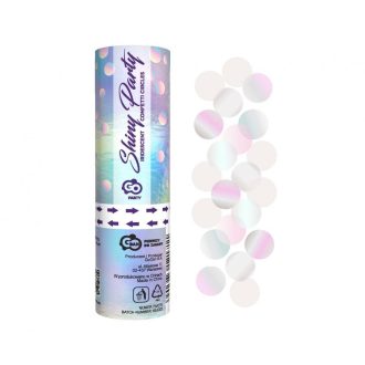 Színes Shiny Party konfetti kilövő 15 cm