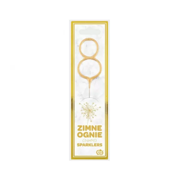 Arany Gold 8-as csillagszóró 17 cm