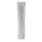 Ezüst Silver Chevron papír szívószál 12 db-os