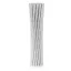 Ezüst Silver Chevron papír szívószál 12 db-os