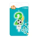 Focis 2-es Ball számgyertya, tortagyertya Focis 2-es Ball számgyertya, tortagyertya