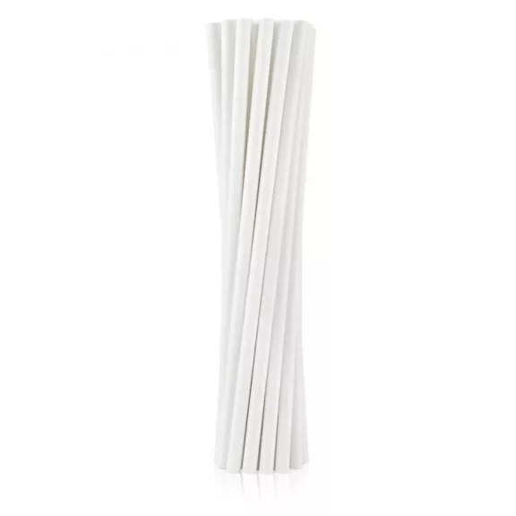 Fehér White papír szívószál 12 db-os Fehér White papír szívószál 12 db-os