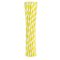 Sárga Yellow Stripes rugalmas papír szívószál 12 db-os