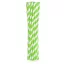 Zöld Green Stripes rugalmas papír szívószál 12 db-os