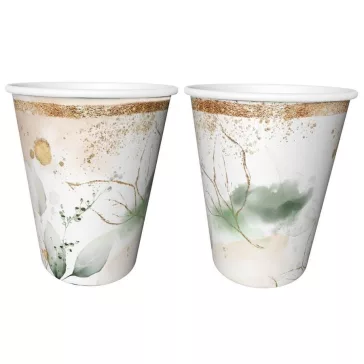 Levél Feelings papír pohár 6 db-os 240 ml