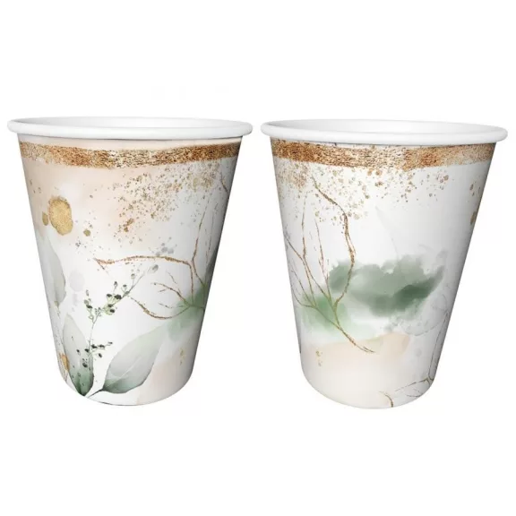Levél Feelings papír pohár 6 db-os 240 ml Levél Feelings papír pohár 6 db-os 240 ml