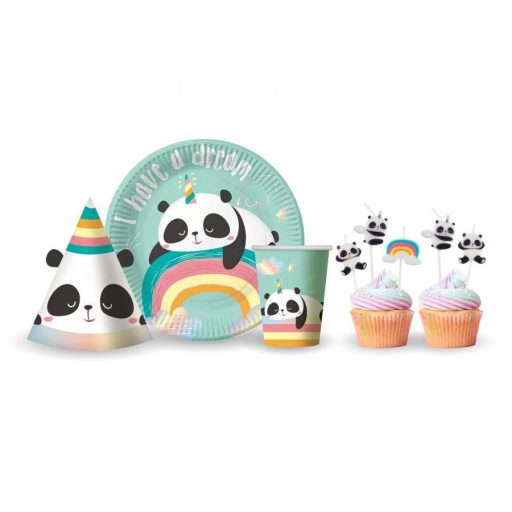 Panda Dreamy papír pohár 6 db-os 266 ml