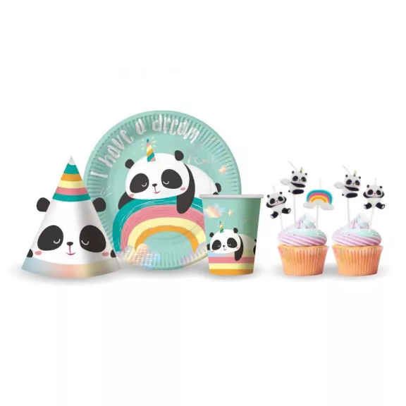 Panda Dreamy papír pohár 6 db-os 266 ml