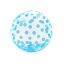 Blue Dots Aqua gömb fólia lufi 46 cm