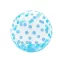 Blue Dots Aqua gömb fólia lufi 46 cm