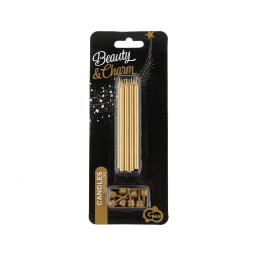 Arany Gold tortagyertya, gyertya szett 8 db-os