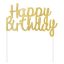 Happy Birthday Gold B&C torta dekoráció