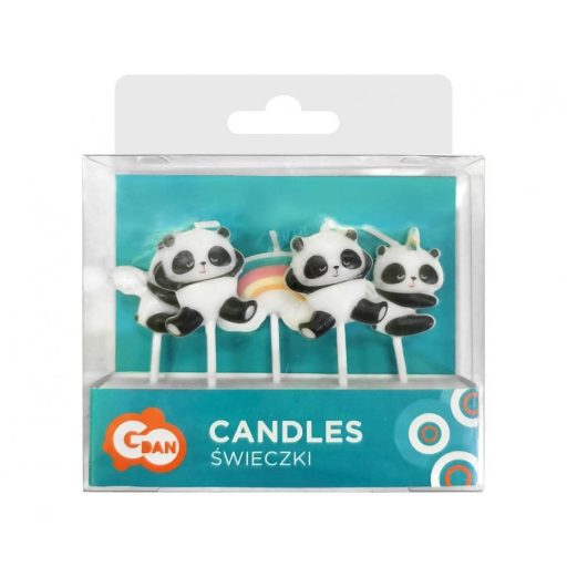 Panda Cute tortagyertya, gyertya szett 5 db-os