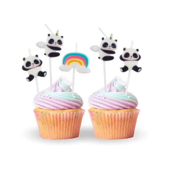 Panda Cute tortagyertya, gyertya szett 5 db-os