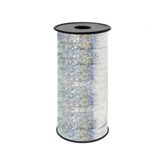 Ezüst Holographic kötöző szalag 92 m
