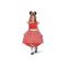 Disney Minnie Red jelmez 7-8 év